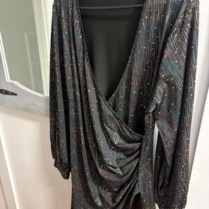 Sparkly black dress